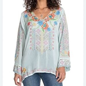 JHONY WAS Floral Embroidered Women's Top